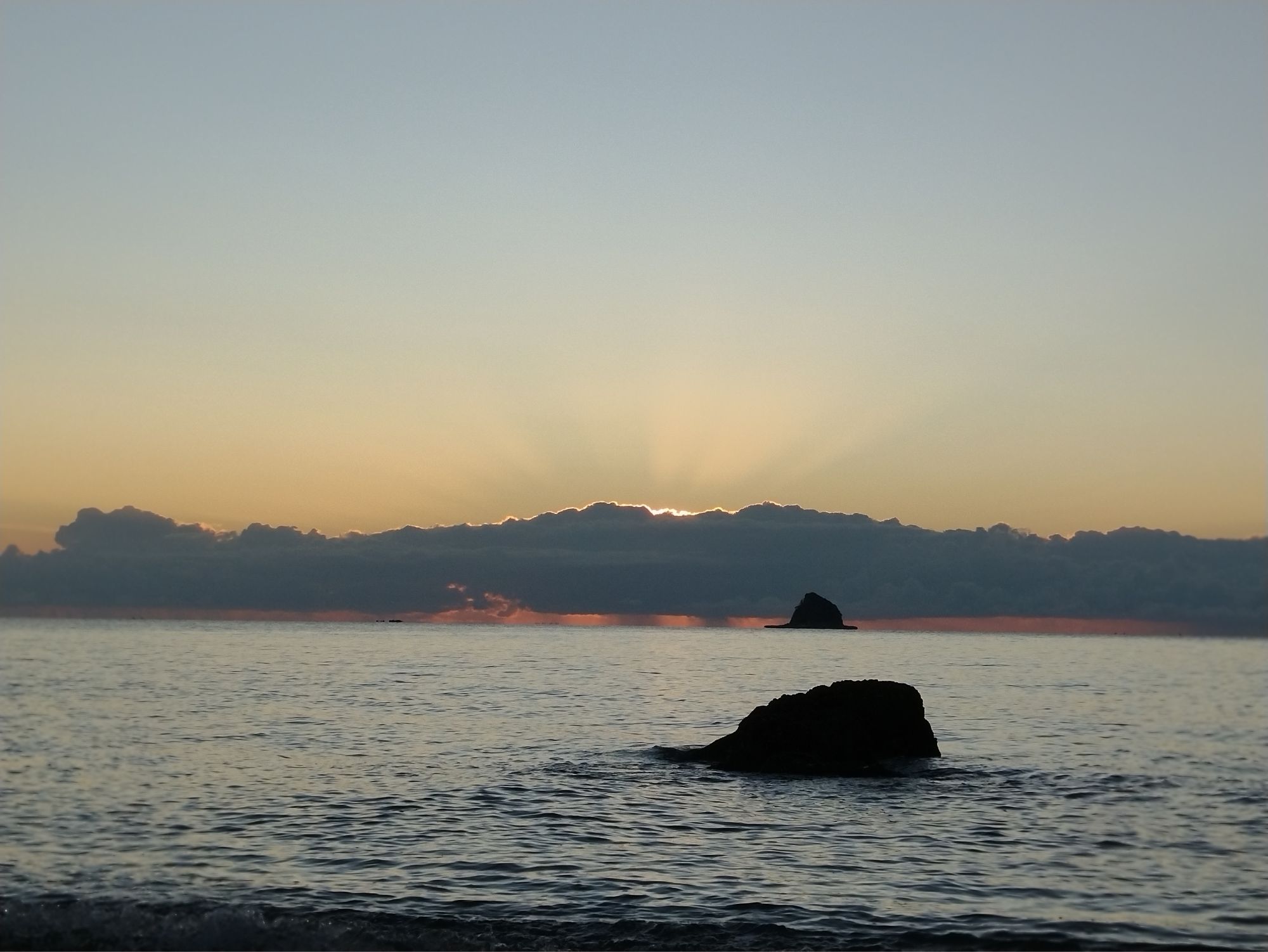 A sunrise on the beach